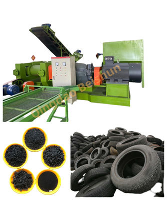เครื่องรีไซเคิลยางเสียอัตโนมัติ SGS Rubber Recycling Machine