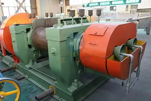 ซื้อ เครื่องบดยาง 110kw สําหรับยางที่ใช้เสีย การรีไซเคิล การผลิต ยางสับด้วยการควบคุม PLC online manufacture