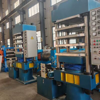 ราคาดี เครื่องวัลคานิซิ่งยางแบนที่มีการควบคุมแบบ PLC อัตโนมัติเต็ม 200T ความดันรวมและขนาดแผ่น 800mm x 800mm สําหรับการผลิต EPDM ยาง Flange Gasket ออนไลน์