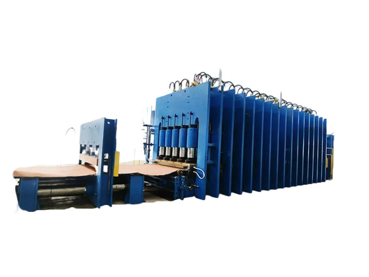 อัตโนมัติเต็ม PLC ปกครองยางแผ่นแผ่น Volcanizing เครื่องสําหรับสายเหล็ก สายพับยาง conveyor belt การผลิต