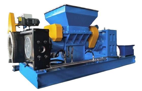 ประหยัดพลังงาน สะดวกต่อสิ่งแวดล้อม Twin Screw Rubber Strainer / Extruder สําหรับโรงงานผสมยาง