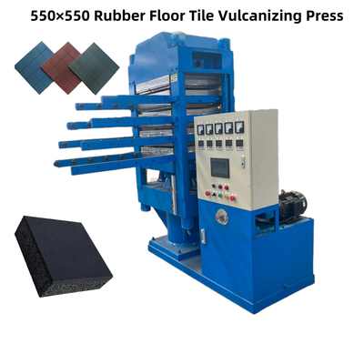 เครื่องควบคุมอัตโนมัติ PLC 4 ชั้น เครื่องทํากระเบื้องพื้นยาง / เครื่องทํากระเบื้องพื้นยาง
