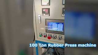 เครื่องรีดยางวัลคาไนซ์ 100 ตัน โต๊ะทำงานขนาด 400x400mm